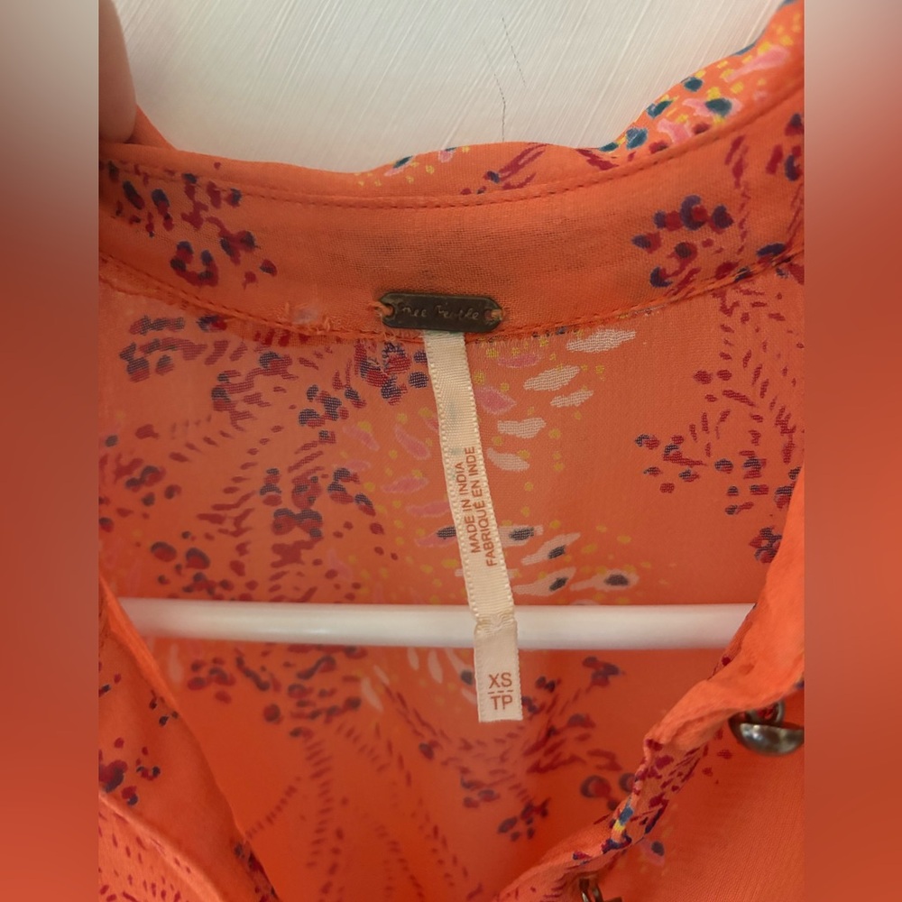 Free People orange dress size XS - Picture 3 of 11